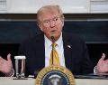 El presidente Donald Trump anunció el jueves que pondrá fin a "todas las negociaciones comerciales" con Canadá. AP/ E. Vucci