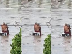 Durante el desastre en Veracruz, se difundieron videos de Doña Elo y Don Hilario, un matrimonio de adultos mayores que permaneció unido frente a la crisis. ESPECIAL