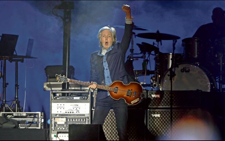 El músico británico se presentó como parte de su gira “Got Back” en el estadio Allianz Parque en Sao Paulo, Brasil, el 15 de octubre de 2024. AFP