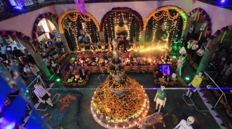 Durante la inauguración, la presidenta municipal resaltó que esta celebración ancestral, única en México, fusiona las creencias de los pueblos originarios con la tradición católica. CORTESÍA