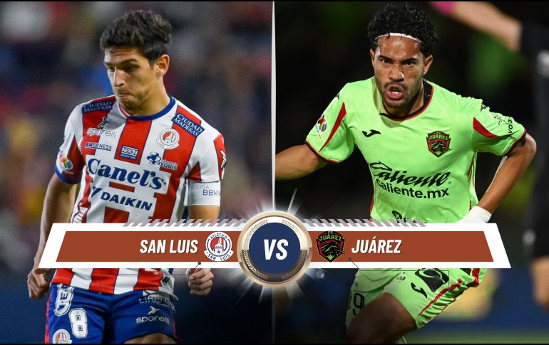 San Luis y Juárez se medirán este viernes en un duelo de la Jornada 16 del Torneo Apertura 2025. ESPECIAL / IMAGO7 y CANVA