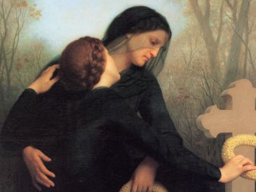 La comunión con los difuntos se manifiesta por medio de nuestra oración y caridad. WIKIPEDIA/«El Día de los Muertos», de William-Adolphe Bouguerea
