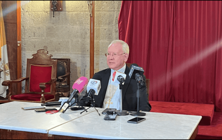 El cardenal añadió que con hechos como  el asesinato de Carlos Manzo el crimen organizado se fortalece. EL INFORMADOR/ J. VELAZCO