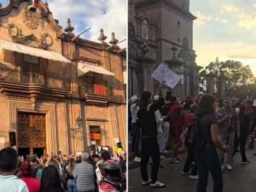 La protesta derivó en hechos violentos que dejó siete detenidos. ESPECIAL