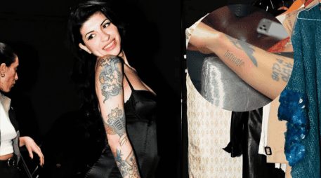 Cazzu se hace un nuevo tatuaje en honor a Inti. ESPECIAL / IG / @cazzu