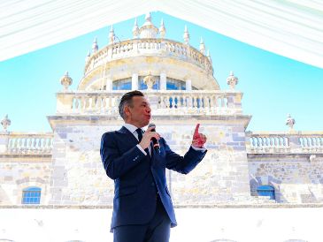 En su Primer Informe, Lemus destacó avances en seguridad y refrendó su compromiso para combatir el delito de desaparición. EL INFORMADOR/N. Navarro