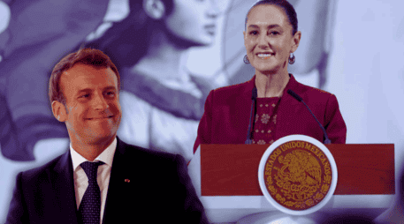 El presidente de Francia, Emmanuel Macron, llegó a México la madrugada de este viernes para una visita oficial a Claudia Sheinbaum. EFE / SUN / ARCHIVO