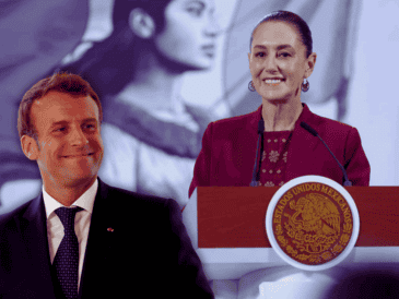 El presidente de Francia, Emmanuel Macron, llegó a México la madrugada de este viernes para una visita oficial a Claudia Sheinbaum. EFE / SUN / ARCHIVO