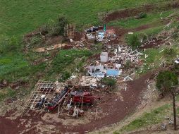 Expertos vincularon este evento extremo registrado en Brasil con el calentamiento del planeta. ESPECIAL / Gobierno del estado de Paraná