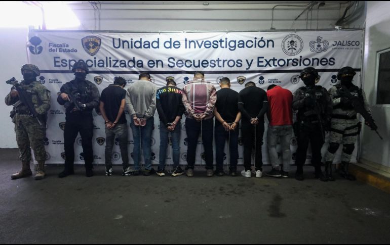 Los integrantes de esta banda fueron capturados en flagrancia mediante un operativo implementado por agentes de la Fiscalía el pasado 7 de noviembre. FISCALÍA DEL ESTADO DE JALISCO