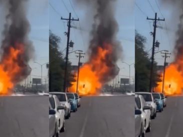 Un incendio derivó en una explosión que provocó daños y movilización en Mexicali. X/ESPECIAL