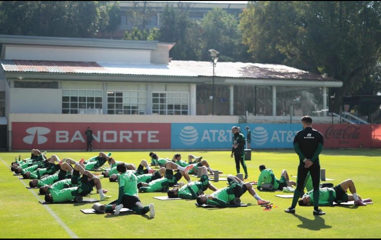 El equipo nacional mexicano, durante la concentración en el Centro de Alto Rendimiento. ESPECIAL / Selección Mexicana