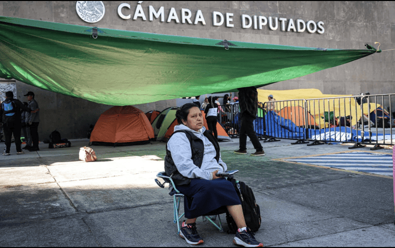 El magisterio insistió en que su movilización no responde a intereses partidistas e indicó que su lucha nace de la defensa de la educación pública. SUN / G. Pano