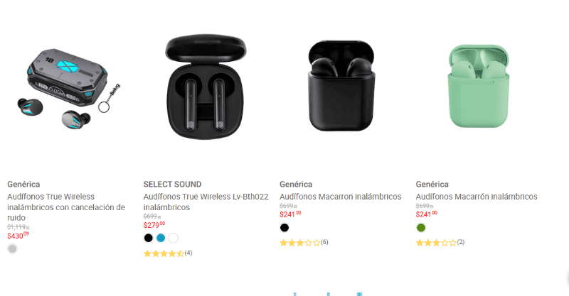 Audífonos por menos de 500 pesos en el Buen Fin de Liverpool. ESPECIAL  