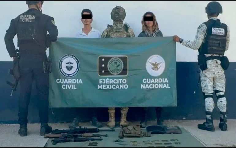 Elementos del Ejército y de la Guardia Nacional aseguraron armas y drogas durante operativos en Michoacán. ESPECIAL