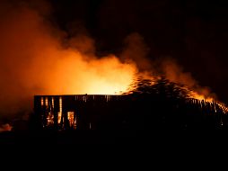 El fuego ha alcanzado hasta 20 metros de altura; se prevé que las labores de combate continúen por uno o dos días. EFE / Nehuen Rovediello