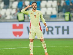 El tanto que Ferran Torres marcó a Georgia le sirvió para entrar en la lista de los 10 máximos anotadores de la selección española. EFE/G. Arjevanidze