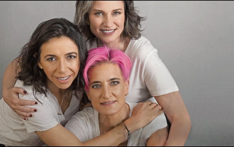 Laura Manzo, Valeria Stoopen Barois y Adina Chelminsky, listas para su encuentro con los tapatíos. CORTESÍA
