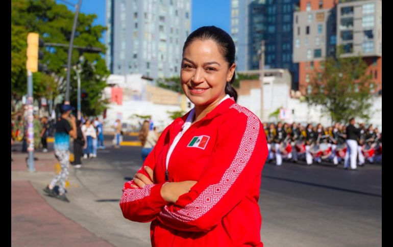En el marco del desfile por el 115 aniversario de la Revolución Mexicana, se rindió homenaje a las y los ganadores del Premio Estatal del Deporte y del Premio Jalisco al Mérito Deportivo. EL INFORMADOR / A. Navarro