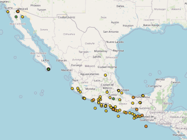 Sismos En Vivo este 20 de noviembre en México. ESPECIAL / SSN