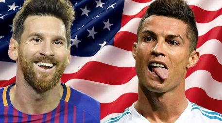 Cristiano Ronaldo y Lionel Messi, estrellas del futbol internacional. ESPECIAL / AFP y CANVA