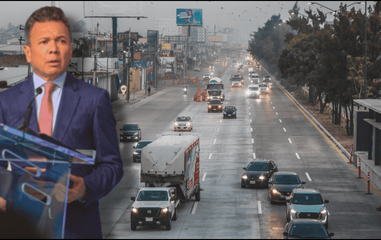 Pablo Lemus recordó que esta mañana se realizó la apertura de los primeros carriles de la carretera a Chapala y aclaró que quedarán cuatro carriles pendientes para abrir. EL INFORMADOR / A. Navarro