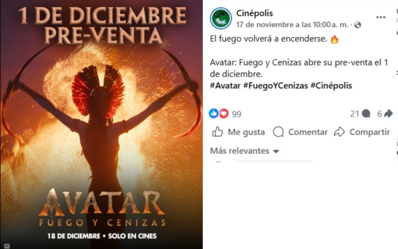  FACEBOOK/CINEPOLIS