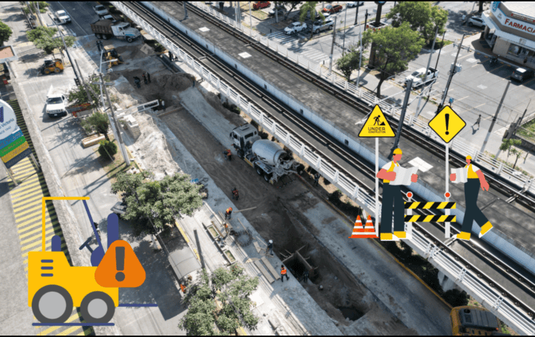 El SIAPA informó cómo van las obras del socavón que se formó sobre el cruce de  la avenida Ávila Camacho y la calle Jacarandas, en Guadalajara. SIAPA