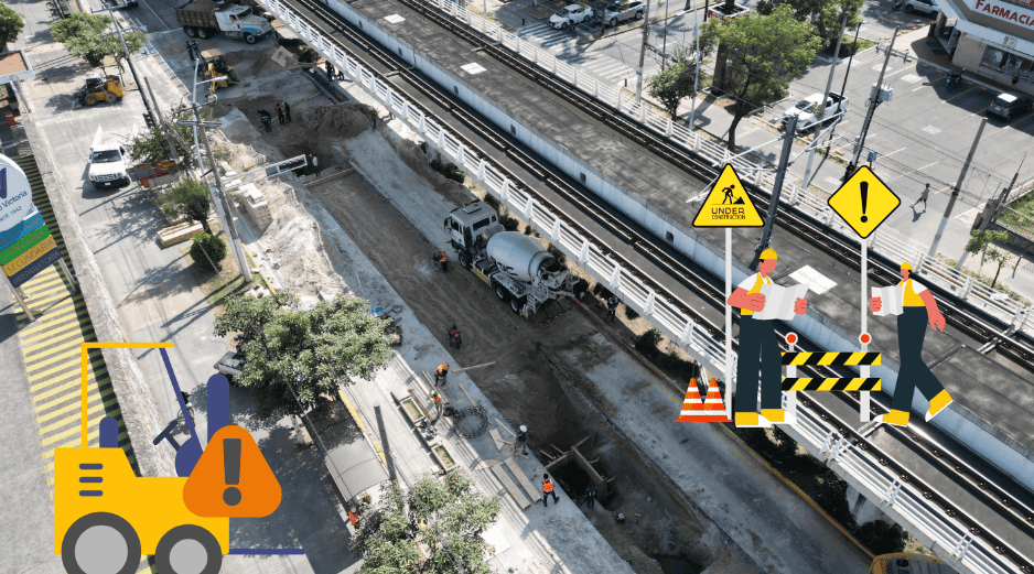 El SIAPA informó cómo van las obras del socavón que se formó sobre el cruce de  la avenida Ávila Camacho y la calle Jacarandas, en Guadalajara. SIAPA