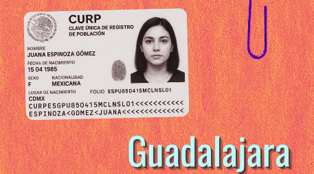 El trámite de la CURP Biométrica, será voluntario y totalmente gratuito en toda Guadalajara. ESPECIAL