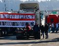 Este lunes, organizaciones campesinas y de transportistas llevaron a cabo un megabloqueo nacional que afectó los principales accesos carreteros del país. EFE / F. Gutiérrez