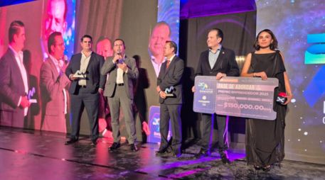 En la entrega del Premio Emprendedor 2025 estuvieron participaron como conferencias Amaury Vergara, presidente y director general de Omnilife-Chivas y Francisco Ramírez, fundador de Station 24 Fitness. EL INFORMADOR/ J. Velazco