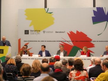 Participantes del homenaje “Carmen Balcells. La revolución del mundo editorial” durante la FIL Guadalajara. EL INFORMAADOR/A.NAVARRO