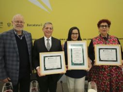 El reconocimiento fue recibido por Lía Castillo Meneses, Sayri Karp Mitastein y Juan Felipe Córdoba-Restrepo. EL INFORMADOR/ H. Navarro