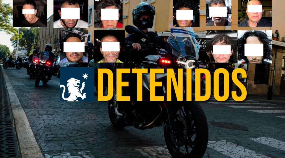 Estos son los resultados más destacados de la Comisaría de Seguridad Ciudadana de Guadalajara durante la semana pasada. EL INFORMADOR / ARCHIVO