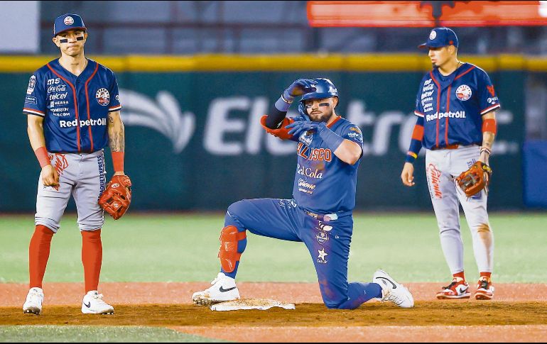 Jalisco sigue demostrando que tiene una de las ofensivas más potentes del circuito invernal del beisbol mexicano. CORTESÍA
