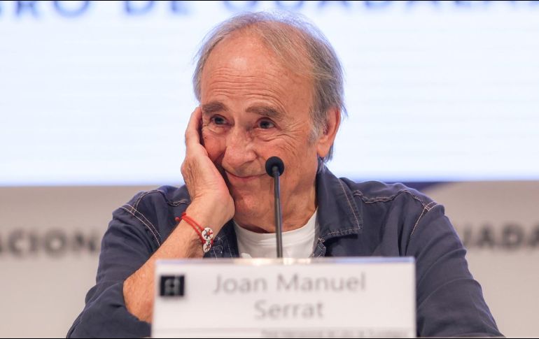 Serrat estuvo presente en la FIL Guadalajara como parte del encuentro “Mil Jóvenes con…”. EL INFORMADOR/ A. NAVARRO.