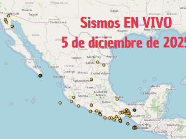 Sismos en México | EN VIVO | 5 de diciembre de 2025. ESPECIAL / SSN