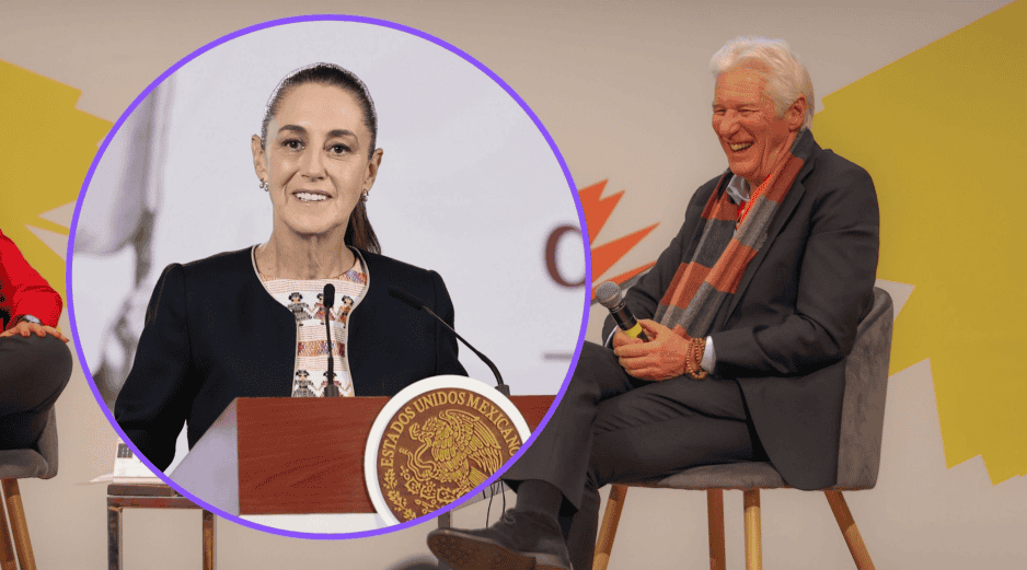 Richard Gere le reconoció a Sheinbaum su manera para lidiar con su homólogo Donald Trump. EL INFORMADOR / EFE / ARCHIVO