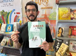 Para su regreso a la FIL este fin de semana, Gontorr decidió llevar una pieza realizada por él como complemento visual. EL INFORMADOR / H. NAVARRO