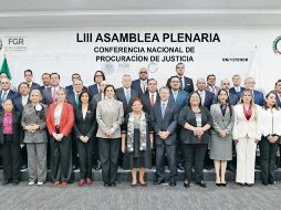 Ernestina Godoy participa en la Conferencia Nacional de Procuración de Justicia, donde fiscalías del país acordaron reforzar la investigación, el intercambio de información y la consolidación de sistemas. ESPECIAL