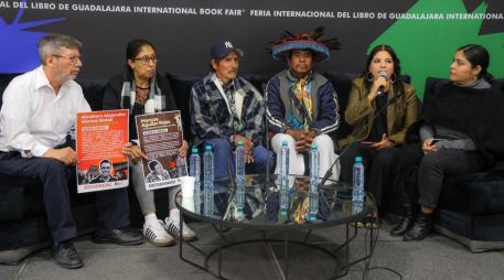 Uno de los integrantes acusó que en la comunidad indígena de San Lorenzo Azqueltán, enfrentan conflictos porque el Crimen Organizado se buscan adueñar del territorio. EL INFORMADOR / A. Navarro