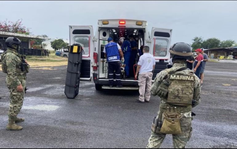 Semar activó protocolos y desplegó cinco aeronaves para apoyar a las personas heridas.ESPECIAL