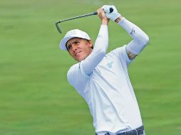 Carlos Ortiz se colocó a solo dos golpes del líder, Rasmus Neergard-Petersen. AFP/J. Casterline