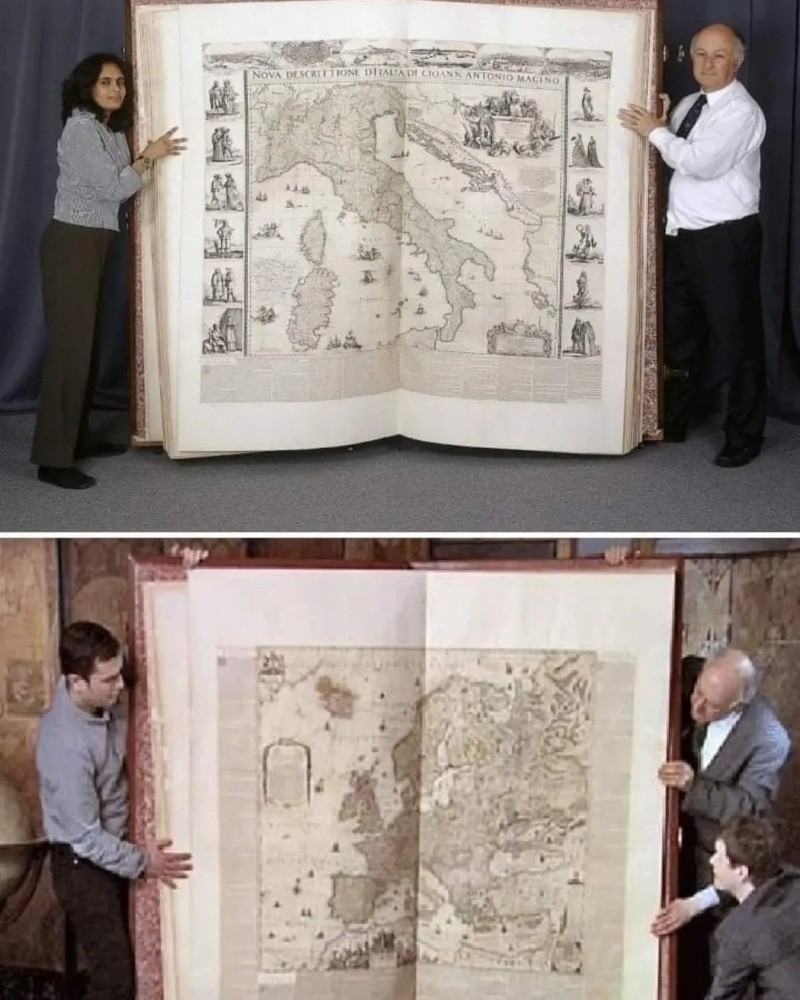  El libro más grande del mundo, regalo hecho para el rey Carlos II de Inglaterra en el siglo XVI. INSTAGRAM/@archaeohistories 