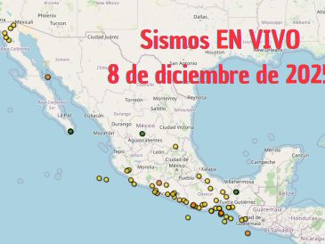 Sismos en México | EN VIVO | 8 de diciembre de 2025. ESPECIAL / SSN
