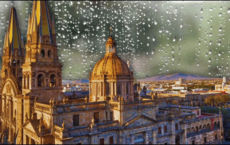 Clima en Guadalajara: El pronóstico de lluvia para este día es del 32%, pero disminuye a partir del miércoles. ESPECIAL / CANVA