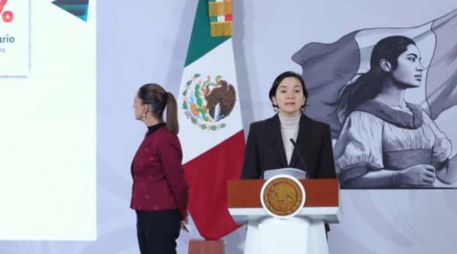 En Palacio Nacional, la secretaria Ejecutiva del Sistema Nacional de Seguridad Pública detalló que siete entidades concentraron el 51% del total de homicidios dolosos del país. SUN / F. ROJAS