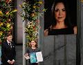 El director del instituto noruego del Nobel y el portavoz de Machado, dijeron más temprano este miércoles que ella no podría asistir a la ceremonia. En su lugar, lo hizo su hija Ana Corina Sosa. EFE/S. LYSBERG