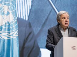 Guterres felicitó a Machado por el Nobel 2025 y destacó su labor democrática y de unidad en Venezuela. EFE/ Fraga Alves